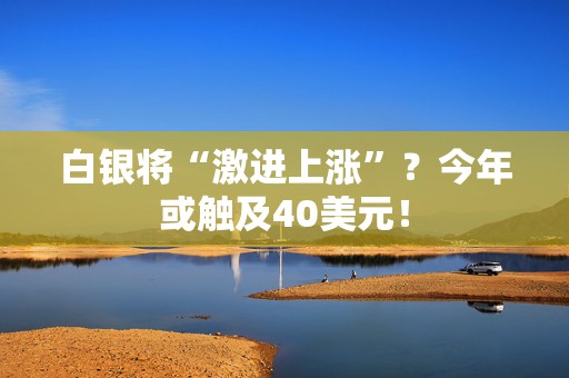 白银将“激进上涨”？今年或触及40美元！