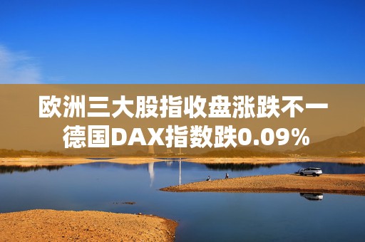 欧洲三大股指收盘涨跌不一 德国DAX指数跌0.09%