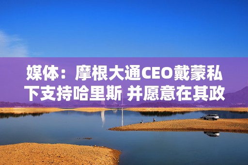 媒体：摩根大通CEO戴蒙私下支持哈里斯 并愿意在其政府中担任财长