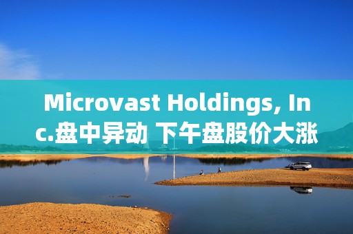 Microvast Holdings, Inc.盘中异动 下午盘股价大涨5.10%报0.222美元