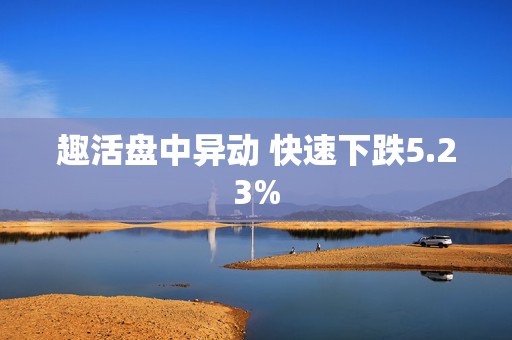 趣活盘中异动 快速下跌5.23%