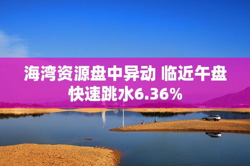 海湾资源盘中异动 临近午盘快速跳水6.36%