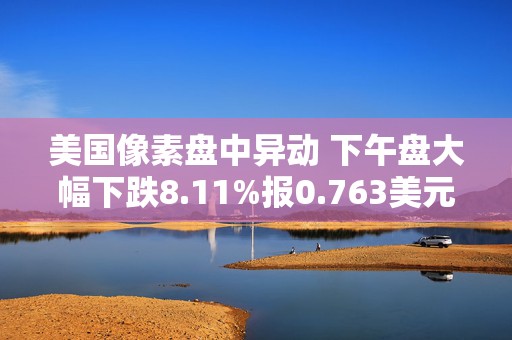 美国像素盘中异动 下午盘大幅下跌8.11%报0.763美元