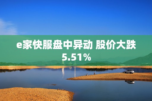 e家快服盘中异动 股价大跌5.51%