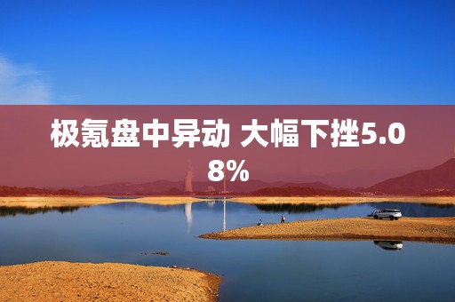 极氪盘中异动 大幅下挫5.08%