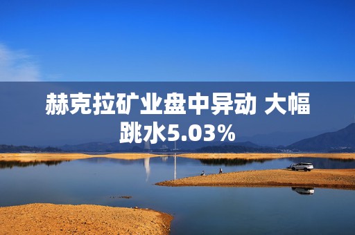 赫克拉矿业盘中异动 大幅跳水5.03%