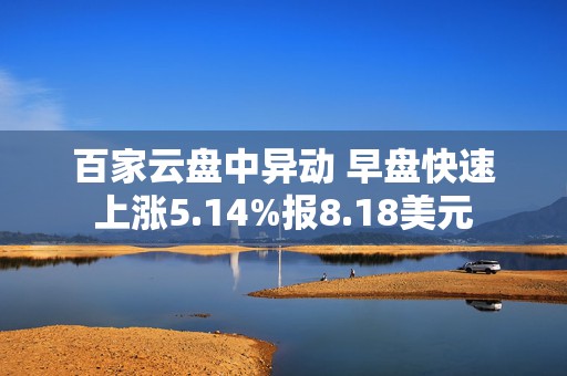 百家云盘中异动 早盘快速上涨5.14%报8.18美元