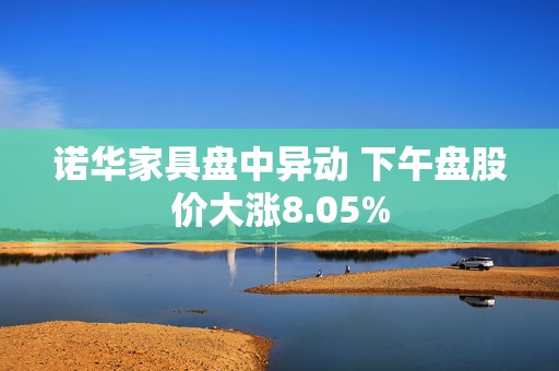 诺华家具盘中异动 下午盘股价大涨8.05%