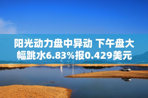 阳光动力盘中异动 下午盘大幅跳水6.83%报0.429美元